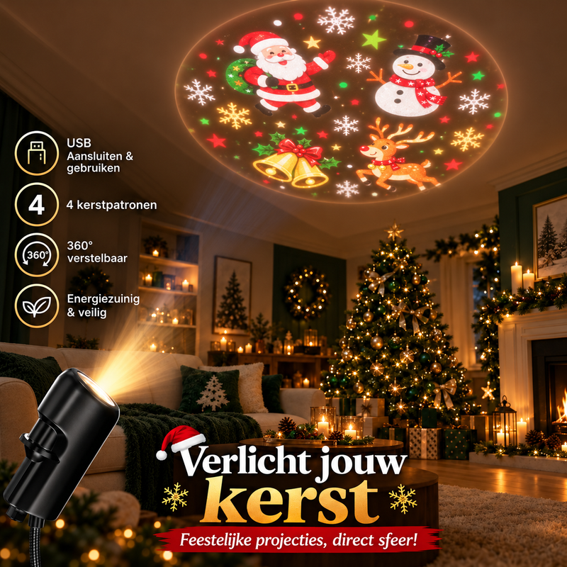 MagicGlow™ | Sfeervolle Kerstprojector